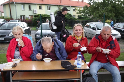 Gościna pielgrzymów w Wilamowicach - po drodze z Hałcnowa i Pisarzowic - 2021