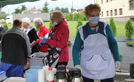 Gościna pielgrzymów w Wilamowicach - po drodze z Hałcnowa i Pisarzowic - 2021