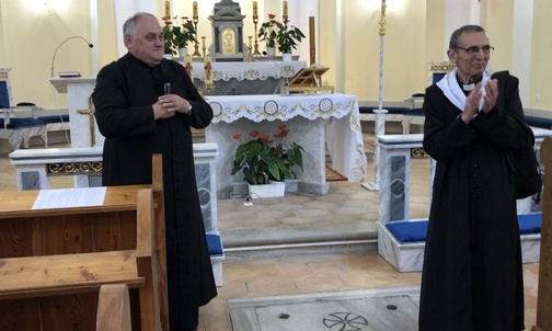 Pożegnanie z ks. Andrzejem Wieliczką w kaplicy Opatrzności Bożej.