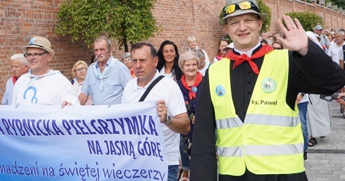 Rybnik. Powitanie jasnogórskich pielgrzymów