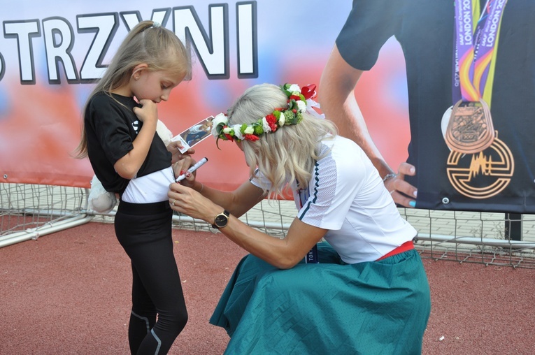 Powitanie Justyny Święty-Ersetic w Raciborzu