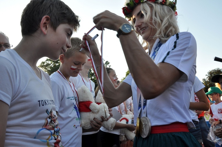 Powitanie Justyny Święty-Ersetic w Raciborzu