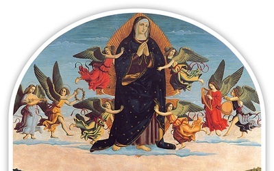 Nicola Filotesio zwany Cola dell’AmatriceZaśnięcie i wniebowzięcie Maryiolej na desce, 1515–1516Muzea Kapitolińskie, Rzym