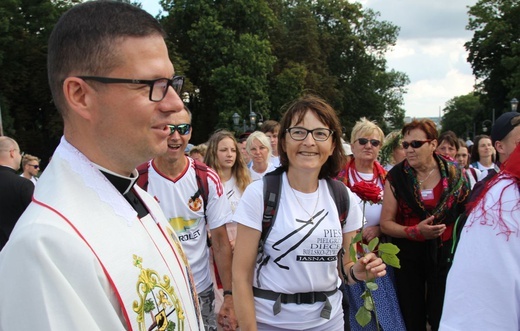 Powitanie 30. Pieszej Pielgrzymki Diecezji Bielsko-Żywieckiej na Jasnej Górze - 2021