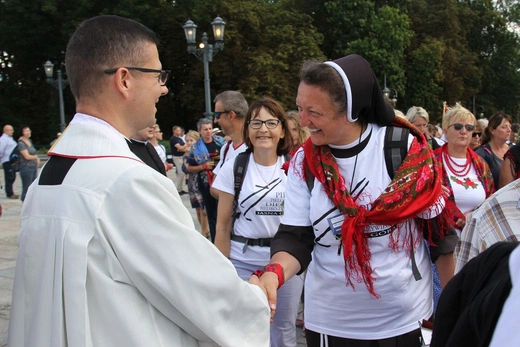Powitanie 30. Pieszej Pielgrzymki Diecezji Bielsko-Żywieckiej na Jasnej Górze - 2021