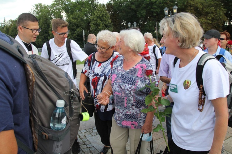 Powitanie 30. Pieszej Pielgrzymki Diecezji Bielsko-Żywieckiej na Jasnej Górze - 2021