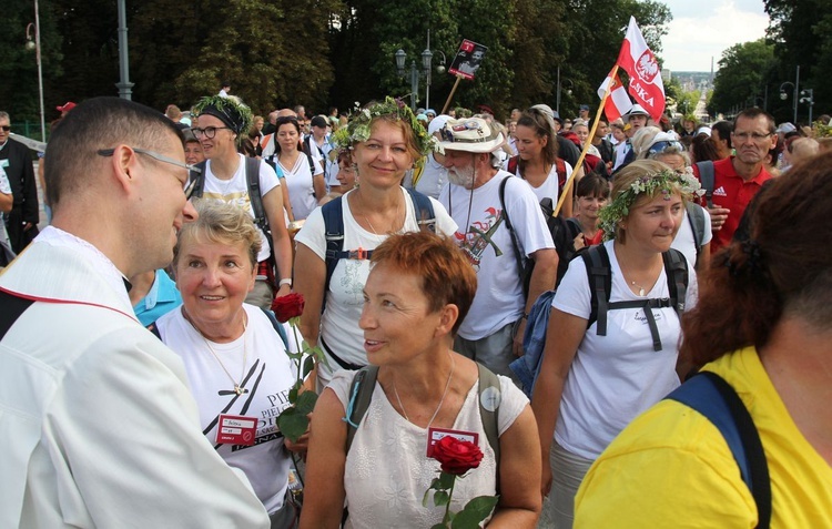 Powitanie 30. Pieszej Pielgrzymki Diecezji Bielsko-Żywieckiej na Jasnej Górze - 2021