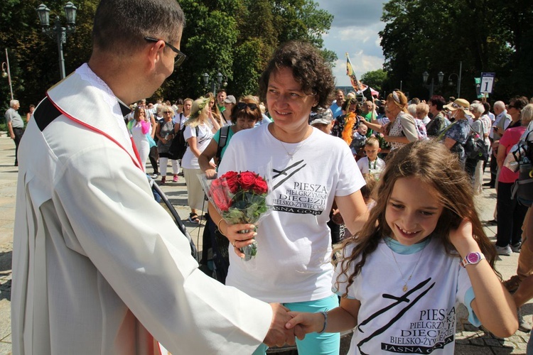 Powitanie 30. Pieszej Pielgrzymki Diecezji Bielsko-Żywieckiej na Jasnej Górze - 2021