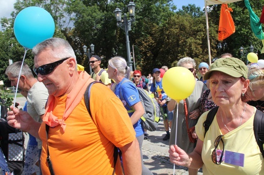 Powitanie 38. Oświęcimskiej Pieszej Pielgrzymki na Jasnej Górze - 2021
