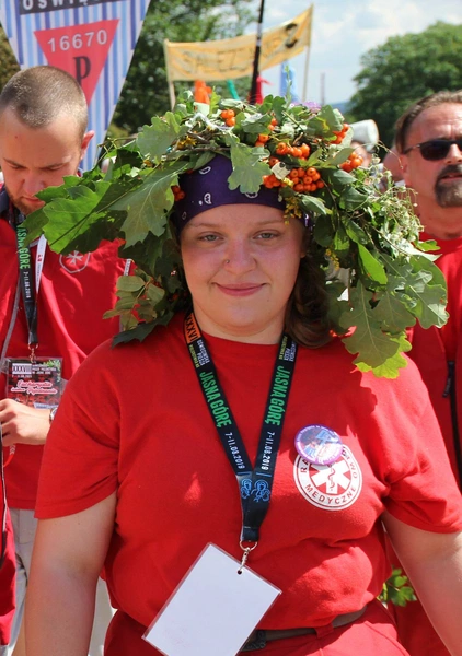 Powitanie 38. Oświęcimskiej Pieszej Pielgrzymki na Jasnej Górze - 2021