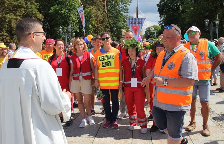 Powitanie 38. Oświęcimskiej Pieszej Pielgrzymki na Jasnej Górze - 2021