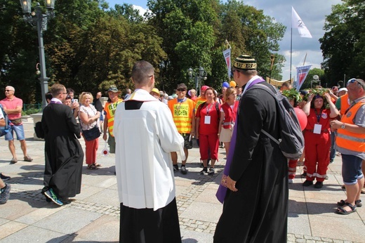 Powitanie 38. Oświęcimskiej Pieszej Pielgrzymki na Jasnej Górze - 2021