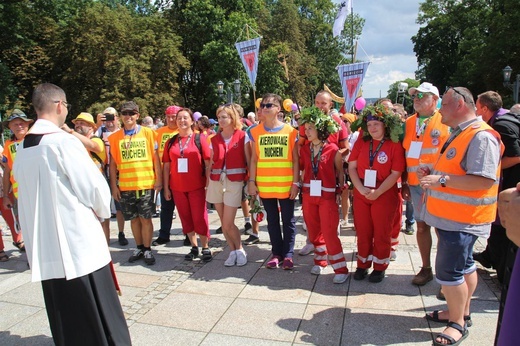 Powitanie 38. Oświęcimskiej Pieszej Pielgrzymki na Jasnej Górze - 2021