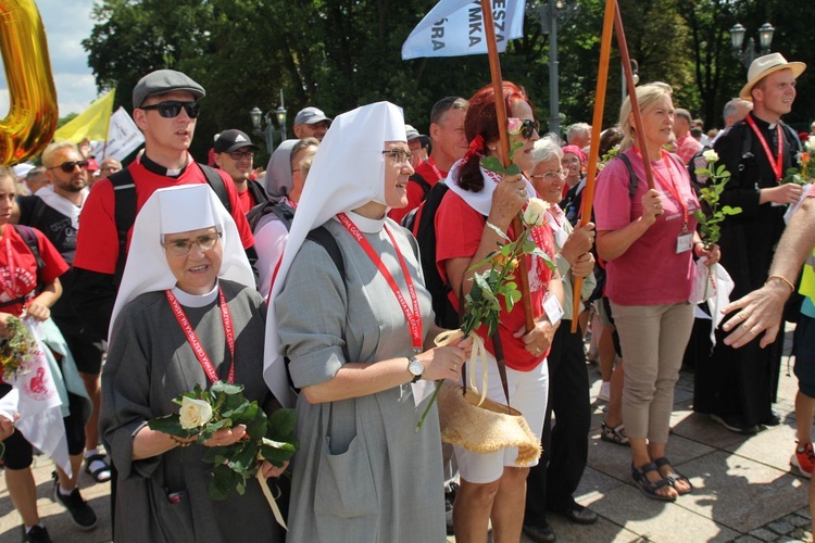 Powitanie 30. Cieszyńskiej Pieszej Pielgrzymki na Jasnej Górze - 2021