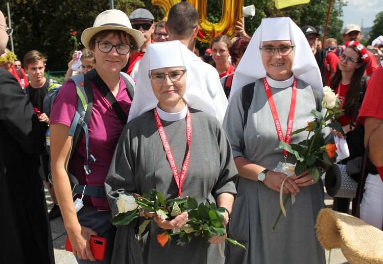 Powitanie 30. Cieszyńskiej Pieszej Pielgrzymki na Jasnej Górze - 2021