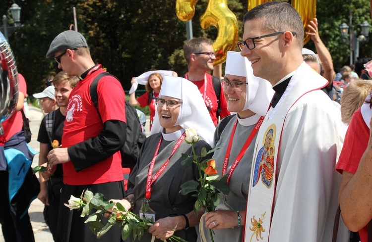 Powitanie 30. Cieszyńskiej Pieszej Pielgrzymki na Jasnej Górze - 2021