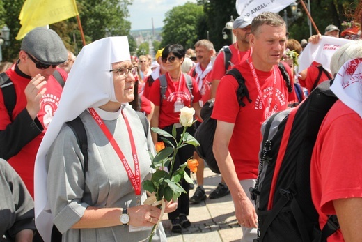 Powitanie 30. Cieszyńskiej Pieszej Pielgrzymki na Jasnej Górze - 2021