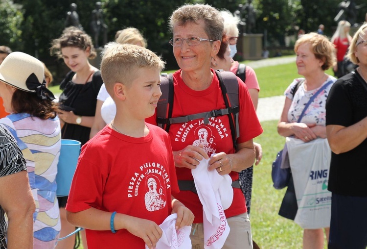 Powitanie 30. Cieszyńskiej Pieszej Pielgrzymki na Jasnej Górze - 2021