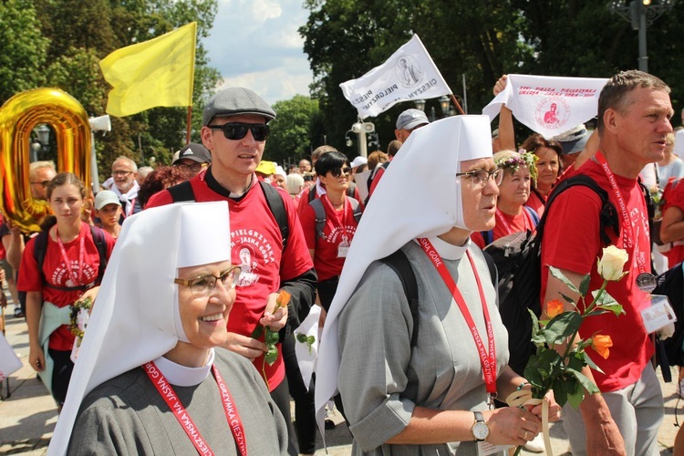 Powitanie 30. Cieszyńskiej Pieszej Pielgrzymki na Jasnej Górze - 2021