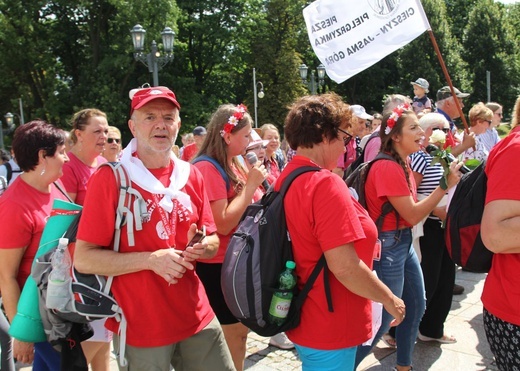 Powitanie 30. Cieszyńskiej Pieszej Pielgrzymki na Jasnej Górze - 2021