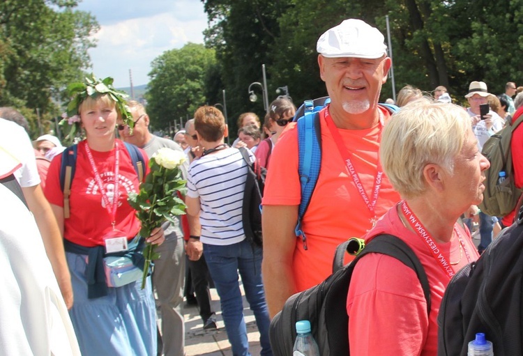 Powitanie 30. Cieszyńskiej Pieszej Pielgrzymki na Jasnej Górze - 2021