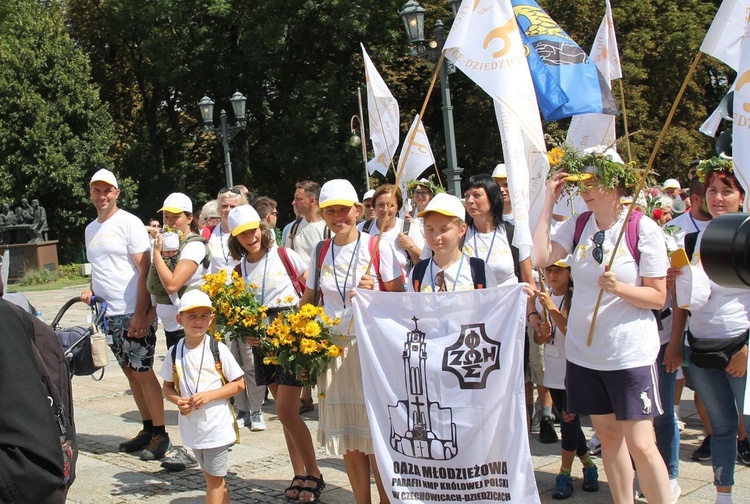 Powitanie 19. Czechowickiej Pielgrzymki na Jasnej Górze - 2021