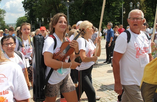 Powitanie 35. Pieszej Pielgrzymki Andrychowskiej na Jasnej Górze - 2021