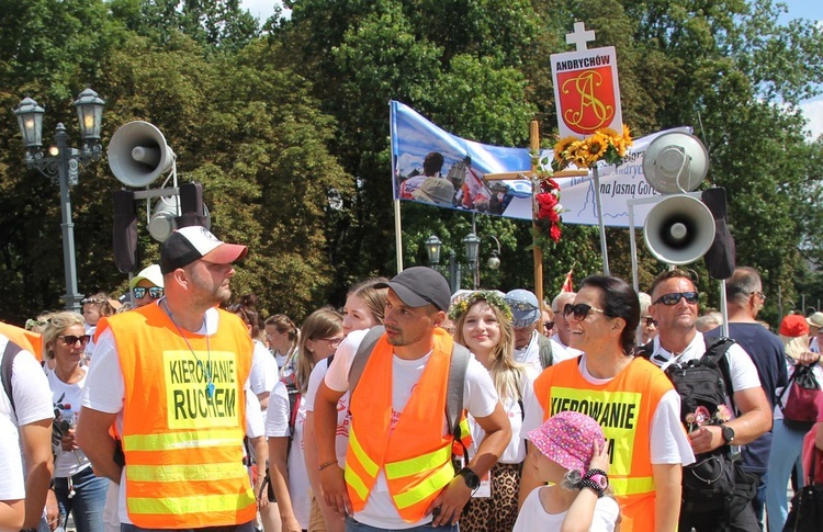 Powitanie 35. Pieszej Pielgrzymki Andrychowskiej na Jasnej Górze - 2021