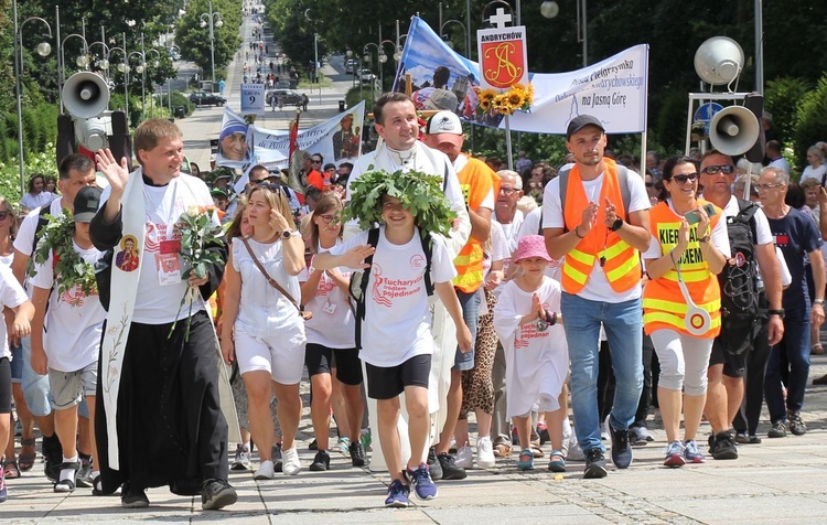 Powitanie 35. Pieszej Pielgrzymki Andrychowskiej na Jasnej Górze - 2021