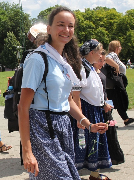 Powitanie pieszej pielgrzymki z Istebnej na Jasnej Górze - 2021