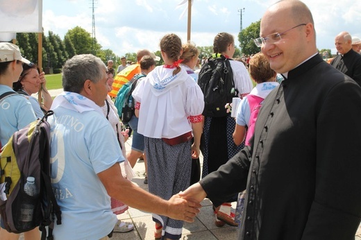 Powitanie pieszej pielgrzymki z Istebnej na Jasnej Górze - 2021