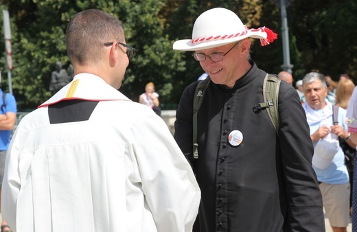 Powitanie pieszej pielgrzymki z Istebnej na Jasnej Górze - 2021