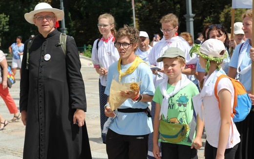 Powitanie pieszej pielgrzymki z Istebnej na Jasnej Górze - 2021