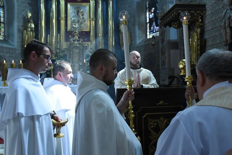 Benedykcja o. Szymona Warciaka - opata szczyrzyckiego