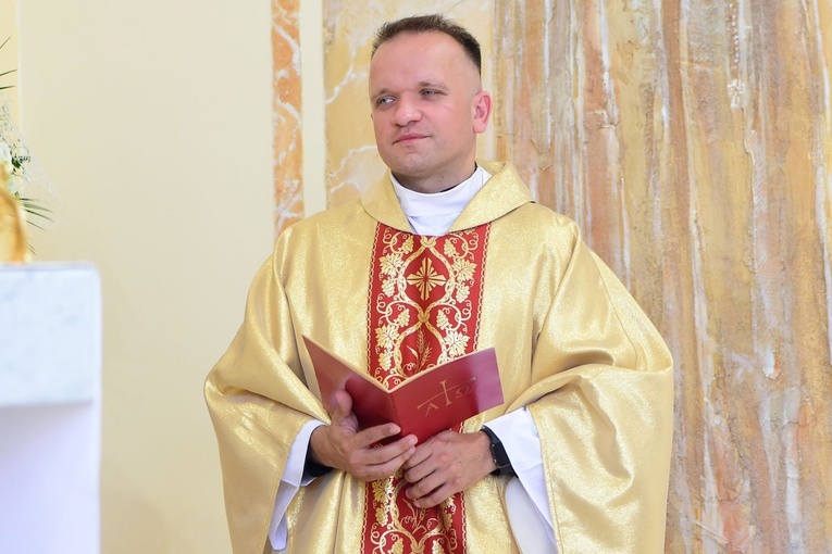 Zagaje. Poświęcenie kościoła