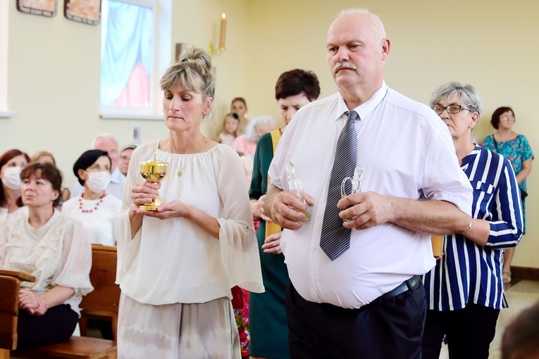 Zagaje. Poświęcenie kościoła