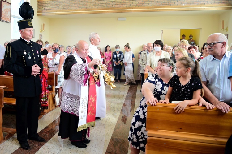 Zagaje. Poświęcenie kościoła