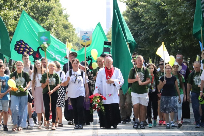 Wejście XXVI ŁPPM na Jasną Górę