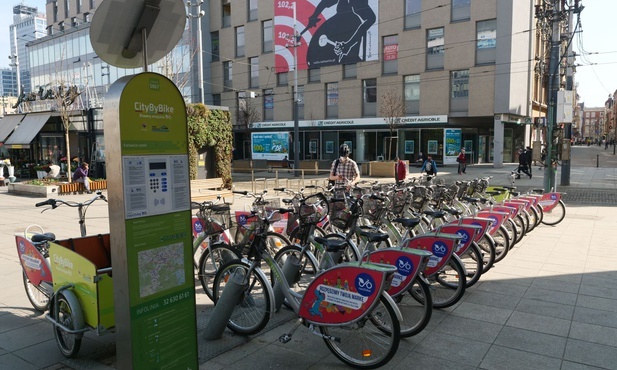 Katowice. Przybywa stacji wypożyczeń rowerów miejskich