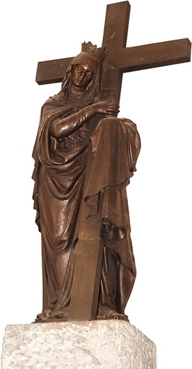  Święta Helena jest przedstawiana z krzyżem, który odnalazła 14 września 325 roku