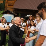 Powitanie symboli ŚDM na Śnieżnicy