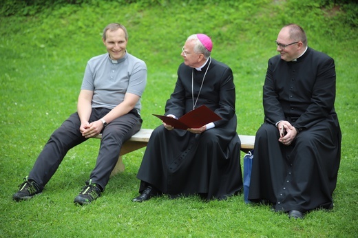 Powitanie symboli ŚDM na Śnieżnicy