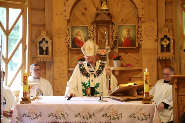 Powitanie symboli ŚDM na Śnieżnicy