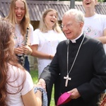 Powitanie symboli ŚDM na Śnieżnicy