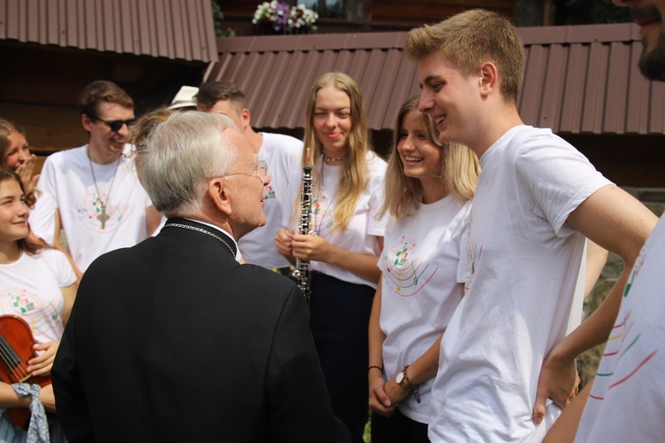 Powitanie symboli ŚDM na Śnieżnicy