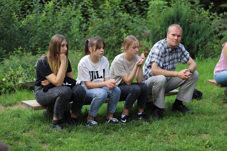 Powitanie symboli ŚDM na Śnieżnicy