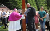 Powitanie symboli ŚDM na Śnieżnicy