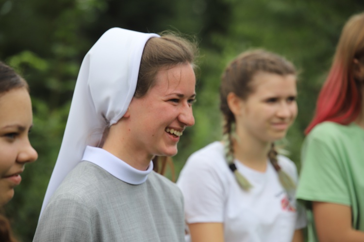 Powitanie symboli ŚDM na Śnieżnicy