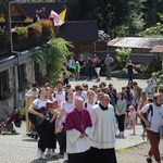 Powitanie symboli ŚDM na Śnieżnicy