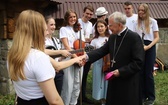 Powitanie symboli ŚDM na Śnieżnicy